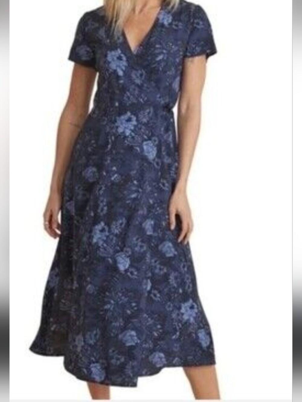 Marine Layer Emlyn Floral Wrap Dress Size Medium